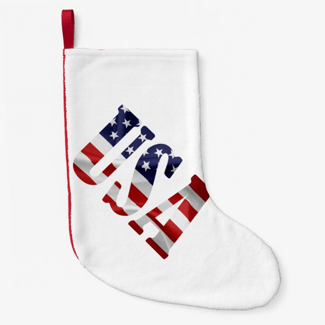 PETITE CHAUSSETTE DE NOËL USA (Devant)