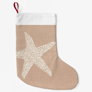 Petite Chaussette De Noël Vacances côtières de Noël d'étoiles de mer de