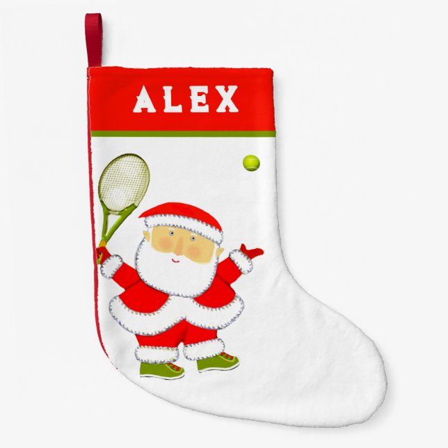 Petite Chaussette De Noël Vacances de tennis (Devant)
