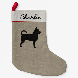 Petite Chaussette De Noël Vacances mignonnes de coutume de Chi de chien de