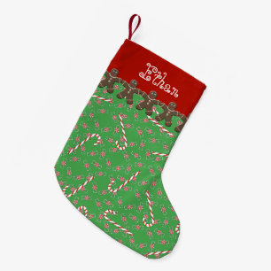 Petite Chaussette De Noël Vacances nommées faites sur commande de bonhommes