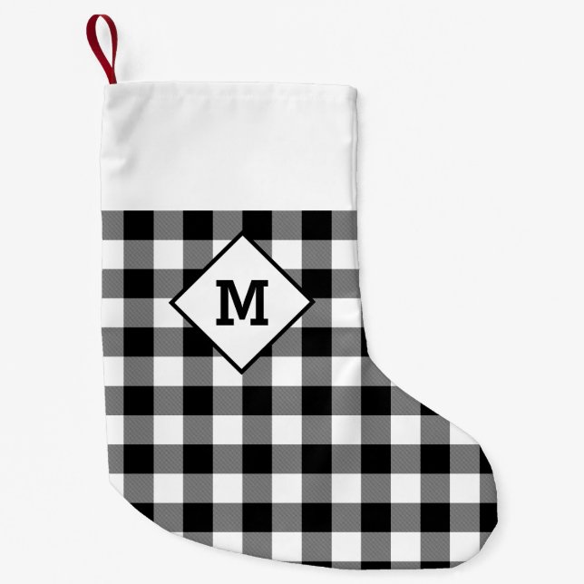 Petite Chaussette De Noël Vacances planifiées Blanc initial + Noir (Devant)