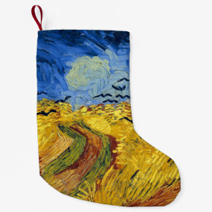 Petite Chaussette De Noël Van Gogh Champs de blé Impressionniste Peinture
