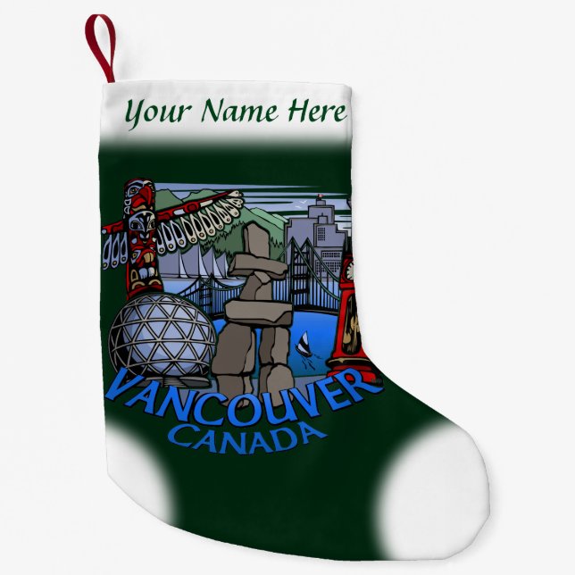 Petite Chaussette De Noël Vancouver Stocking Vancouver Christmas Stocking (Devant)