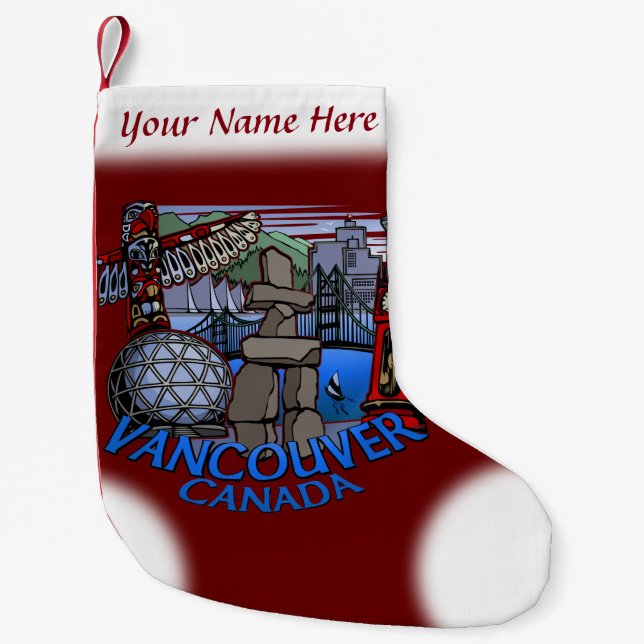 Petite Chaussette De Noël Vancouver Stocking Vancouver Christmas Stocking (Devant)