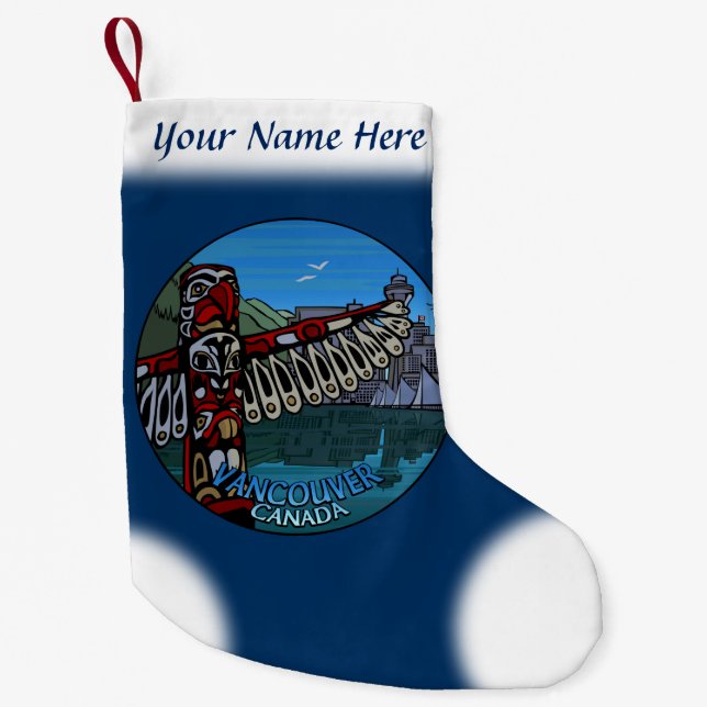 Petite Chaussette De Noël Vancouver Stocking Vancouver Christmas Stocking (Devant)