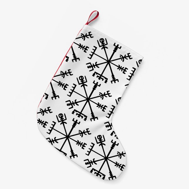 Petite Chaussette De Noël Vegvísir (Viking Compass) (Devant (Accrochage))