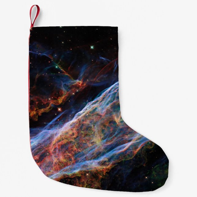 Petite Chaussette De Noël Veil Nebula Supernova Reste Télescope Hubble (Devant)