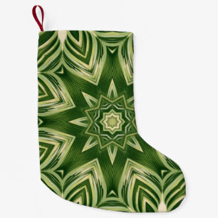 Petite Chaussette De Noël verdure abstraite botanique palmier tropical feuil