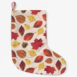 Petite Chaussette De Noël Véritable photo feuille, unique motif sans couture