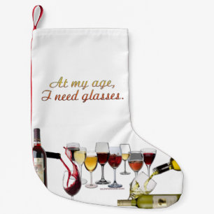 Petite Chaussette De Noël Verres à vin SlipperyJoe's jeu de mots coquin roug