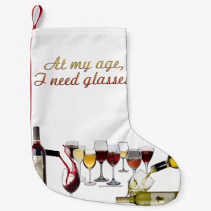 Petite Chaussette De Noël Verres à vin SlipperyJoe's jeu de mots coquin roug