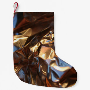 Petite Chaussette De Noël Veste en cuir noir et bleu
