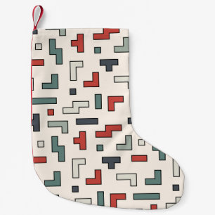 Petite Chaussette De Noël Vieux jeu vidéo carré sans couture motif, arriè