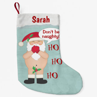 Petite Chaussette De Noël Vilain fait sur commande mignon de Noël