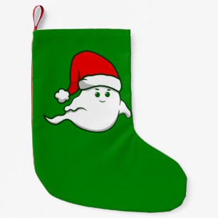 Petite Chaussette De Noël vilain fantôme de noël éffrayant vert déplaisant