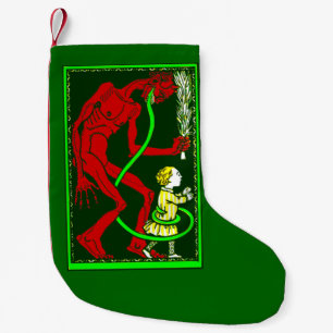 Petite Chaussette De Noël vilain Noël krampus enfant victorien