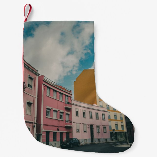PETITE CHAUSSETTE DE NOËL VILLE COLORÉE (Devant)