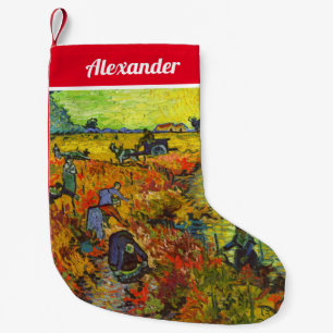 Petite Chaussette De Noël Vincent van Gogh - Le vignoble rouge