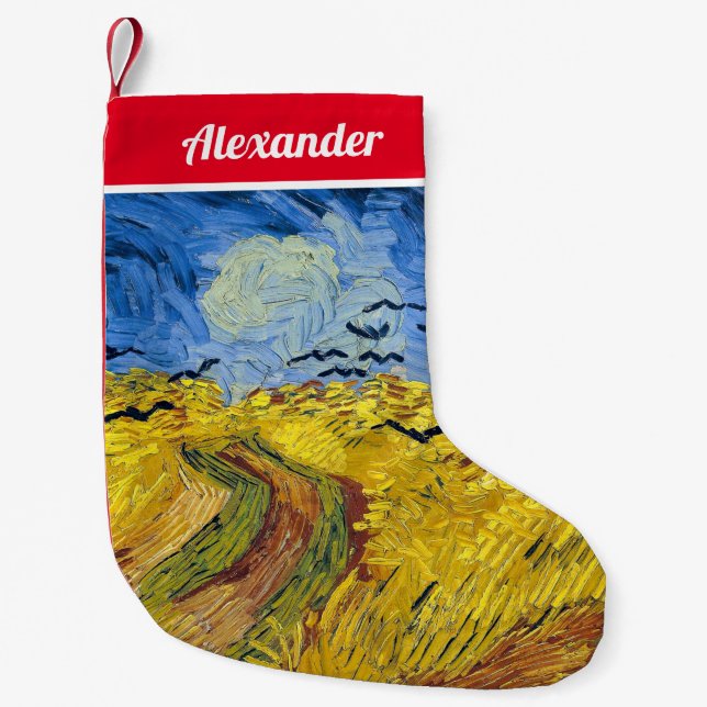 Petite Chaussette De Noël Vincent van Gogh - Wheatfield with Crows (Devant)