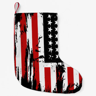 Petite Chaussette De Noël Vintage American  Flag 