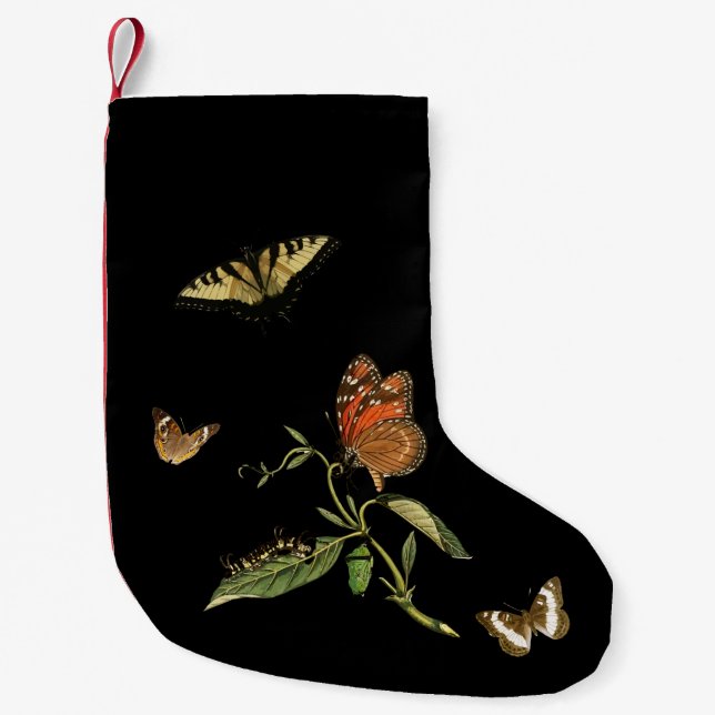 Petite Chaussette De Noël Vintage Butterfly (Devant)