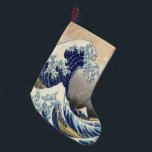Petite Chaussette De Noël vintage japanese ukiyo e the great water<br><div class="desc">vintage japonais ukiyo e art la grande vague d'accessoires de maison. japonais ukiyo e décoration maison.</div>