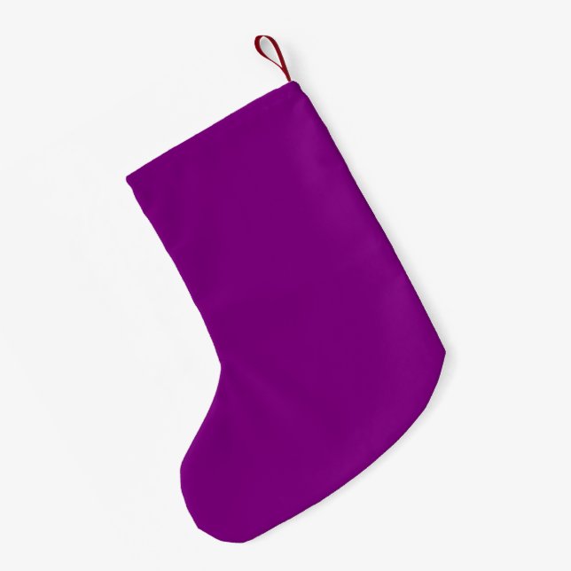 Petite Chaussette De Noël Violet (Dos (Accrochage))