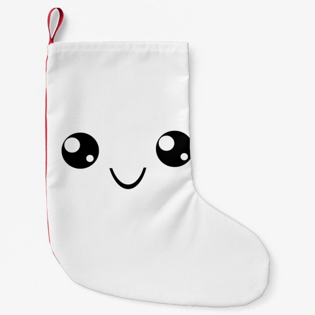 Petite Chaussette De Noël Visage souriant (Devant)