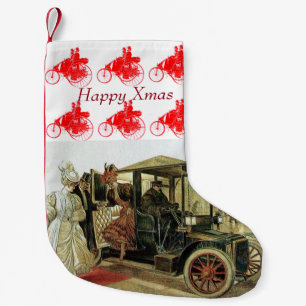Petite Chaussette De Noël VOITURES CLASSIQUES ,VINTAGE ,ÉLÉGANTES Joyeux Noë
