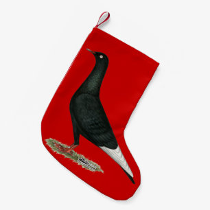 Petite Chaussette De Noël Vol vol Pigeon noir