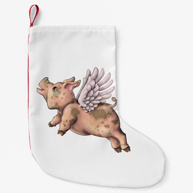 Petite Chaussette De Noël Voler des porcs (Devant)