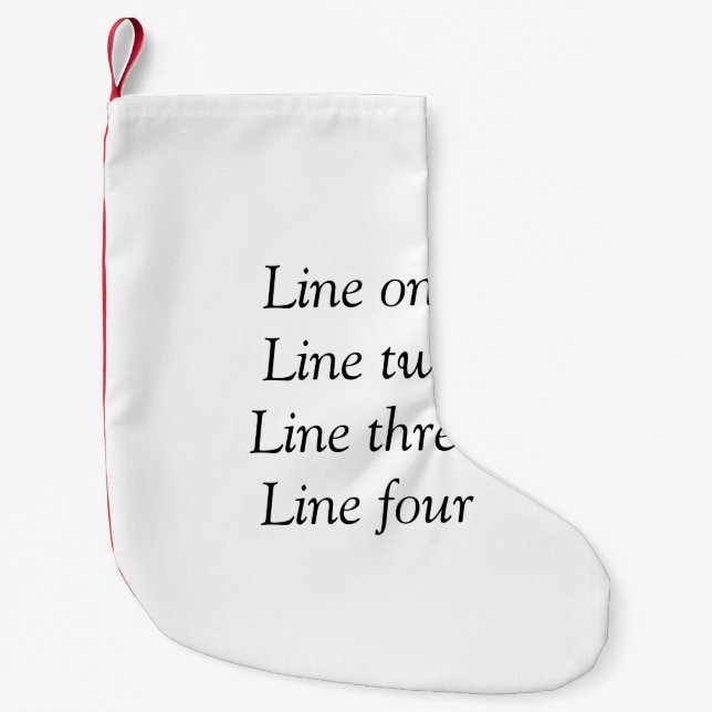 Petite Chaussette De Noël Votre message ici ajoutez le nom de texte image mo (Devant)