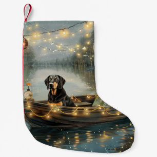 Petite Chaussette De Noël Voyage de fête de Noël de Bluetick Coonhound