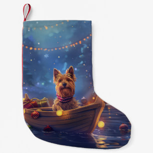 Petite Chaussette De Noël Voyage de Noël de Terrier australien