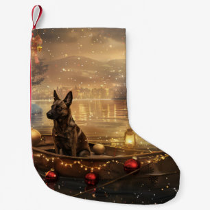 Petite Chaussette De Noël Voyage festif de Noël du Malinois belge