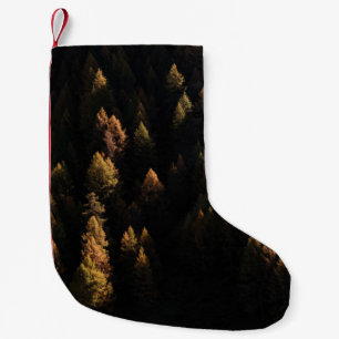 Petite Chaussette De Noël Vue aérienne des pins