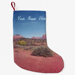 Petite Chaussette De Noël Vue de désert personnalisée