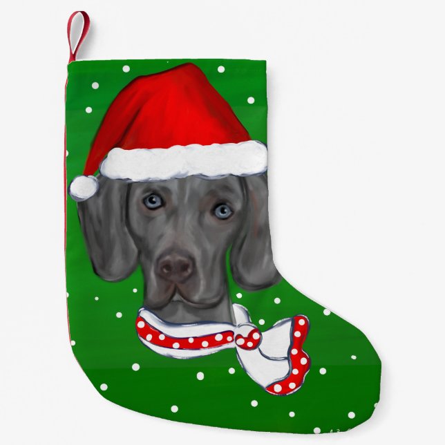 PETITE CHAUSSETTE DE NOËL WEIMARANATEUR (Devant)
