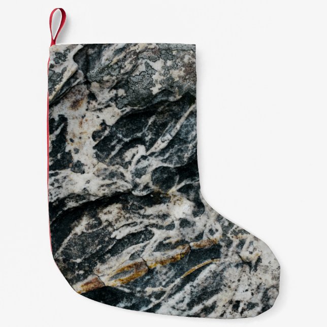 Petite Chaussette De Noël White and black rock formation (Devant)