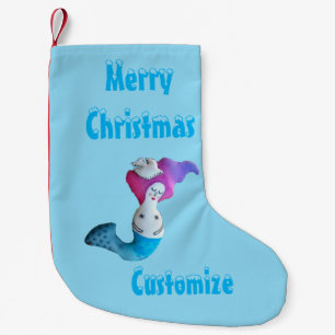 Petite Chaussette De Noël White Dove Mermaid Thunder_Cove
