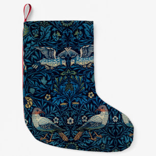 Petite Chaussette De Noël William Morris Blue Birds Tapestry Classic