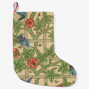 Petite Chaussette De Noël William Morris Trellis Design classique de papier