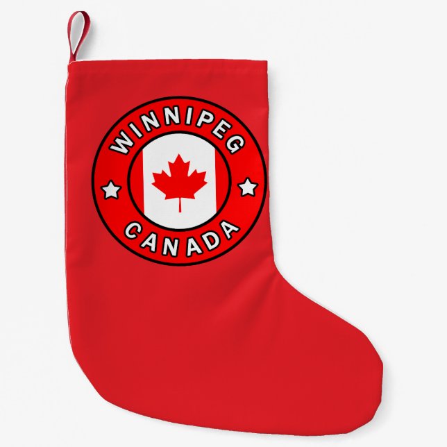 Petite Chaussette De Noël Winnipeg Canada (Devant)