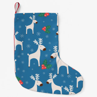 Petite Chaussette De Noël Winter background with deers ( seamless pattern)an