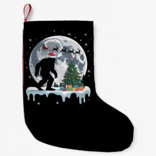 Petite Chaussette De Noël Xmas Bigfoot Père Noël Arbre Traîneau Lune Renne N