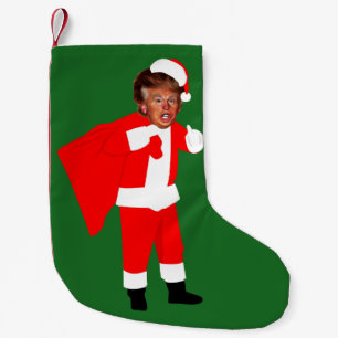 Petite Chaussette De Noël xmas père Noël donald trump
