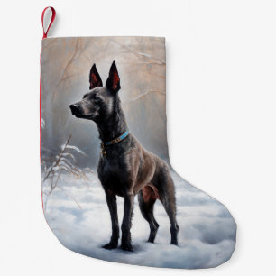 Petite Chaussette De Noël Xoloitzcuintli Qu'il neige Noël
