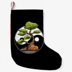 Petite Chaussette De Noël Yin Yang Bonsai Tao Taoism Spirituel Zen Méditerr