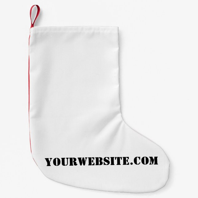 Petite Chaussette De Noël YourWebSite.com (Devant)